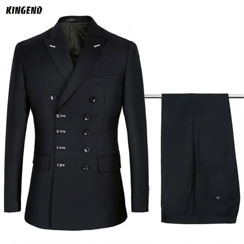 

Wholesale Custom Made Black Best Brands Wedding Men's Suits 2 Pieces