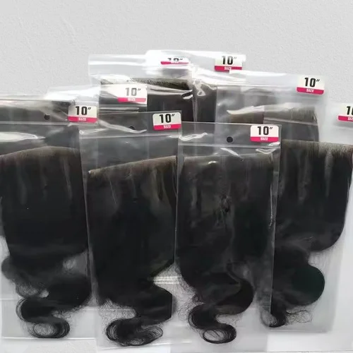 Wholesale Real Virgin Brazilian Body Wave Human Hair Closure Hot Sale  4x4 5x5 6x6 2x6 Transparent HD swiss Lace Closure