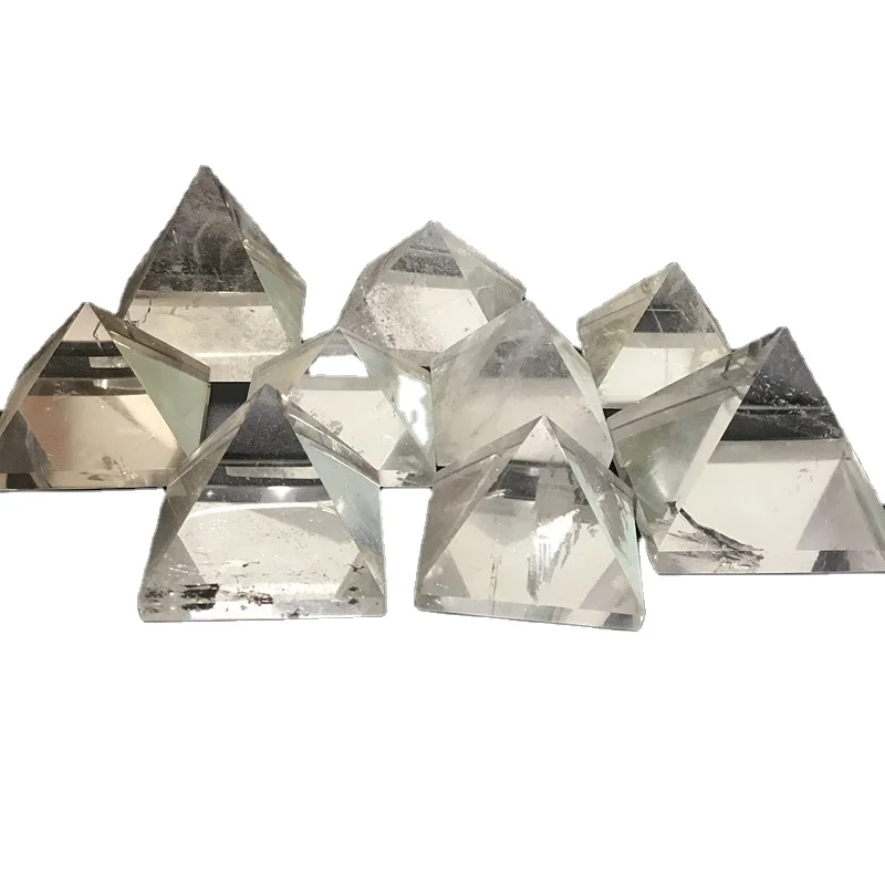 

Natural Clear Quartz Crystal Pyramid Energy Generator Healing Crystal Pyramid Energy Stone