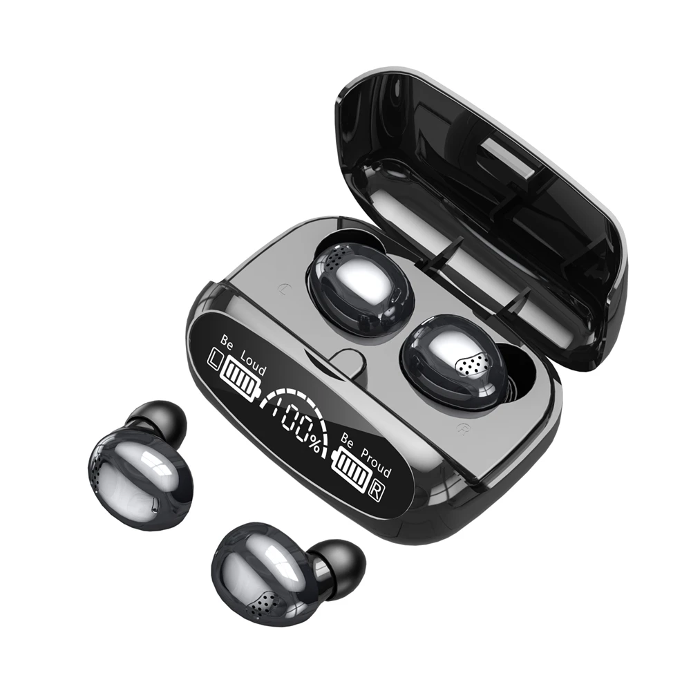 

M32 True Wireless Stereo Mini 5.1 Earphone Tws Wireless Headphones With Microphone Waterproof Sports Earbuds Headset, Black purple