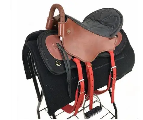 

Horse Riding Saddle Full Set of Horse Harness Accessories Cowhide Tourist Equestrian Saddle Wholesale Supplier