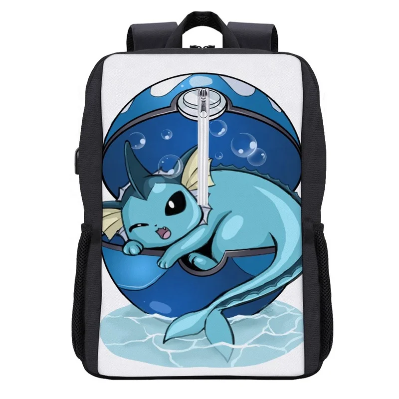 

Low MOQ Custom Cartoon Pattern School Backpack for Kids Teenagers USB Travel Bag 3D Printed Causal Sports Backpacks