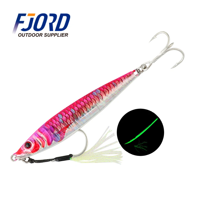 

FJORD Hot Metal Jigging Lure Fishing Lure 20g 40g 60g UV Print jig Fishing Lure