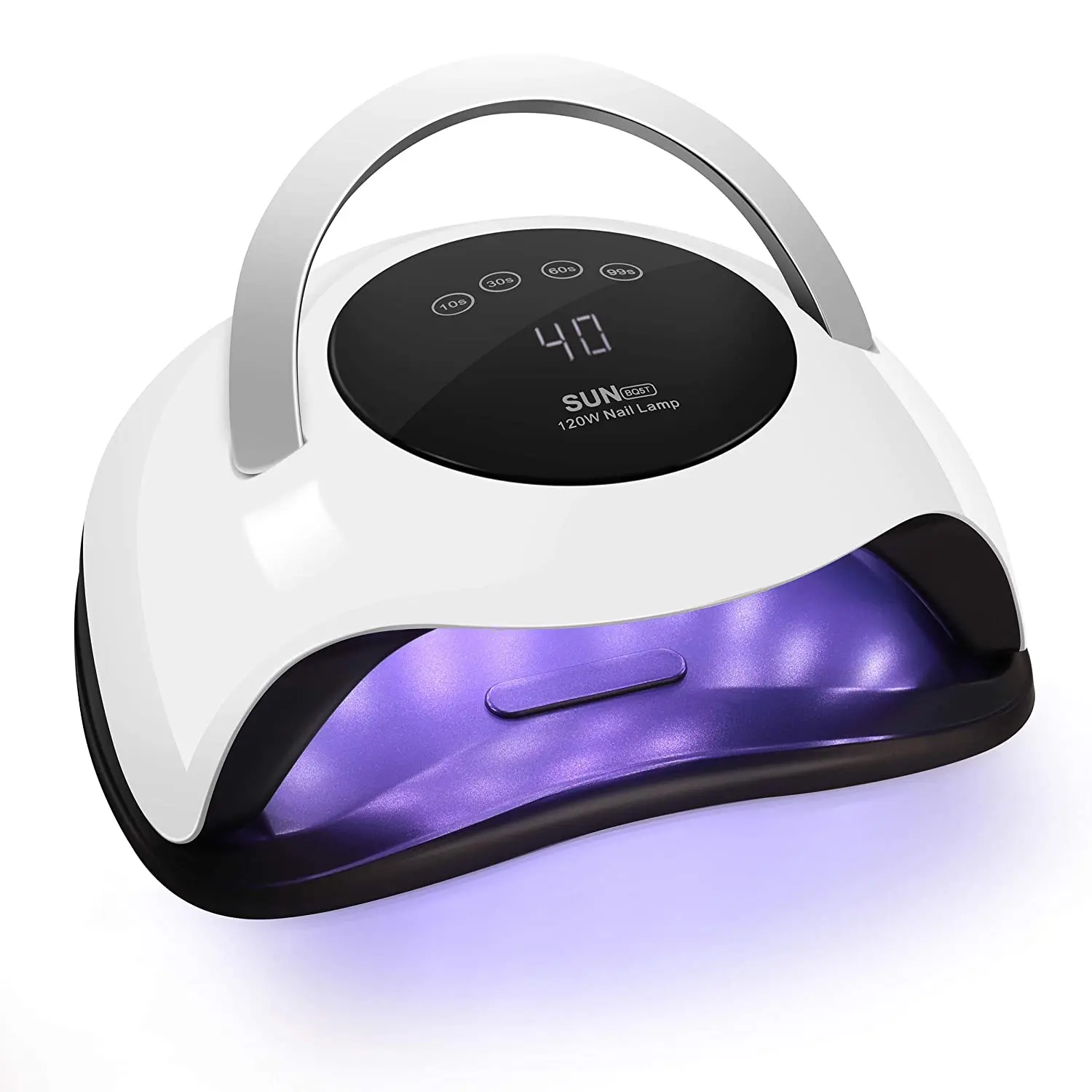 

Professional Gel Lamp Portable 120w Uv Led Nail Lamp Faster Nail Dryer with 4 Timer Setting