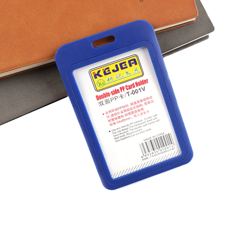 

KEJEA Factory Supply Hospital Use double side PP ID card Holder with id vaccine card for nurse