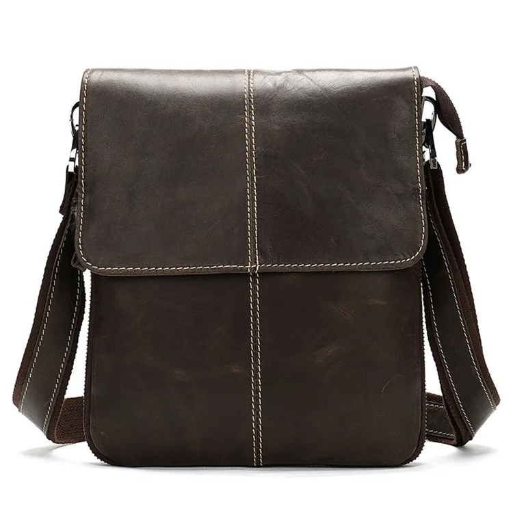 

Men's Messenger Bag Drop Shipping Genuine Leather Fashion Shoulder Bag 8006, 6 colors