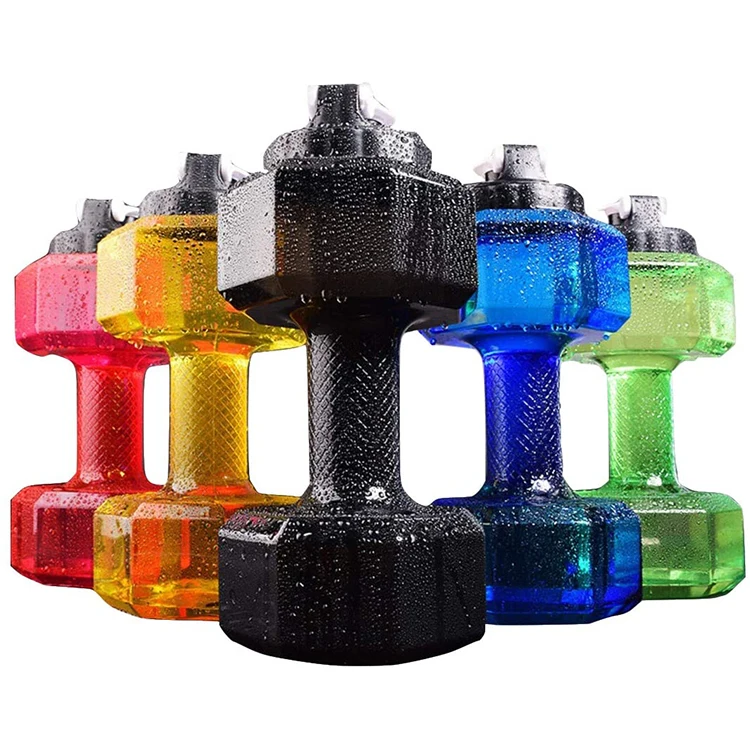 

75 oz Big capacity BPA free dumbbell shaped water bottle flip top leak proof lid, As picture/customized