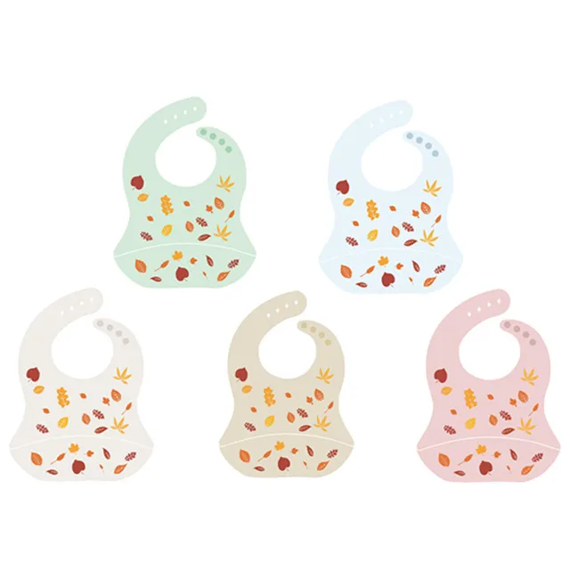 

Customized Pattern Without BPA Baby Feeding Bib Waterproof Silicone Baby Bib