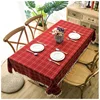 Wholesale restaurant table cloth red rectangle tablecloth fashion design tablecloth