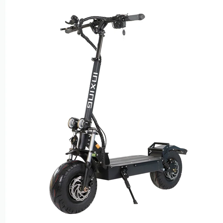 

Eu Warehouse In Stock 60v 11 Inch 5600w Motor Electric Scooter Max Speed 55km/h with Seat charger 40-70km range autonomy, Black&red