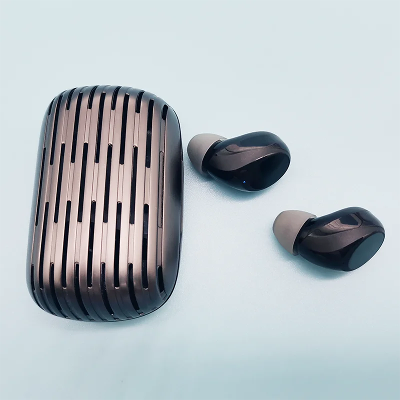 

Waterproof Mini Earbuds Stereo Headphone Sport Gaming PC Headset Earphones And Wireless Headphones With LED Microphone, Black