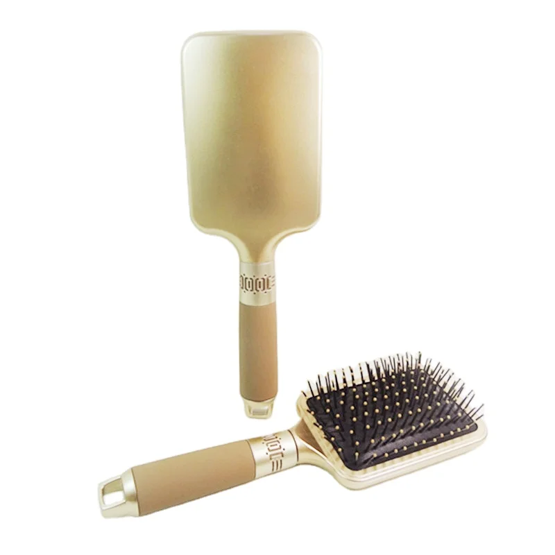 

Fancy bling rhinestone comb plastic glitter detangling brush straightener hair tools for girls women, Gold