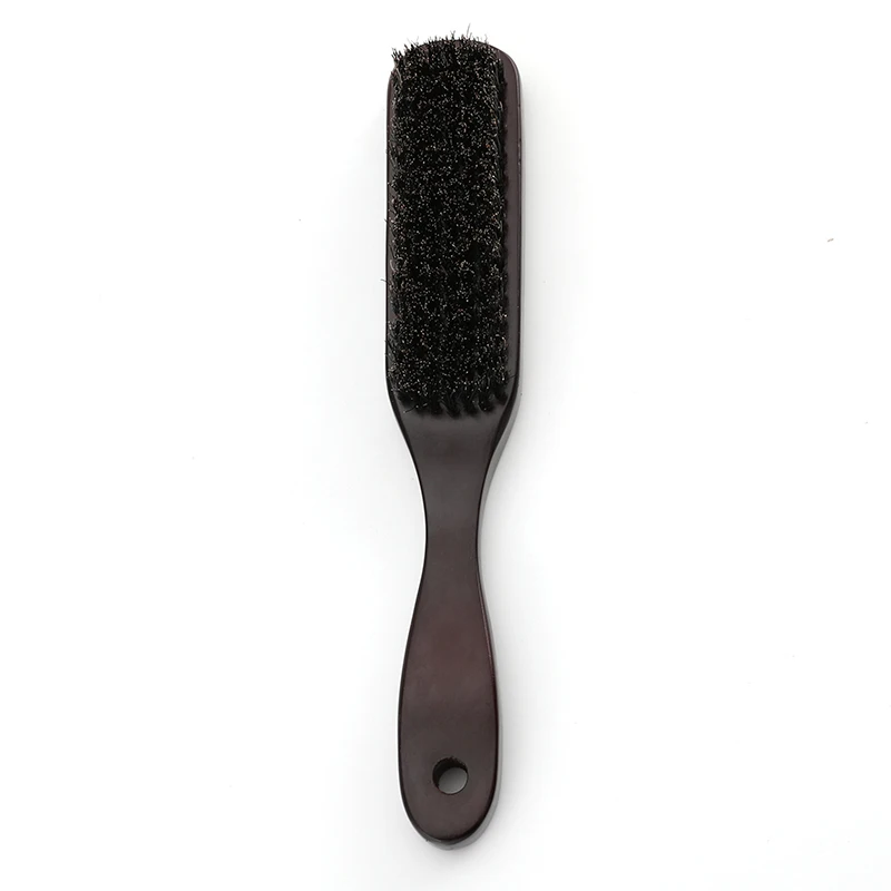

Long Wooden Handle Boar Bristle Beard Hair Brush Barber Brushes, Wood color