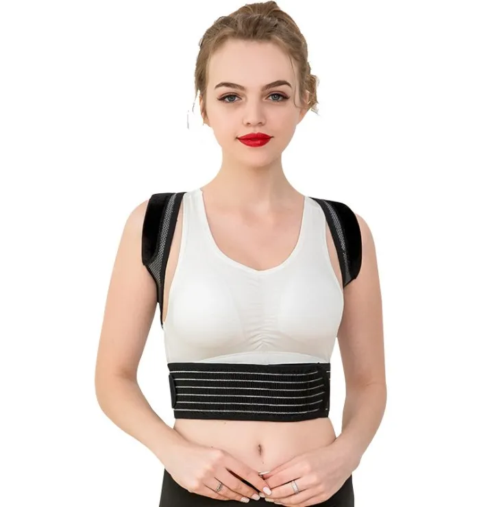 

Posture Corrector for Kids and Teens Upper Back Brace to Prevent Slouching and Humpback, Adjustable Back Posture Brace, Black