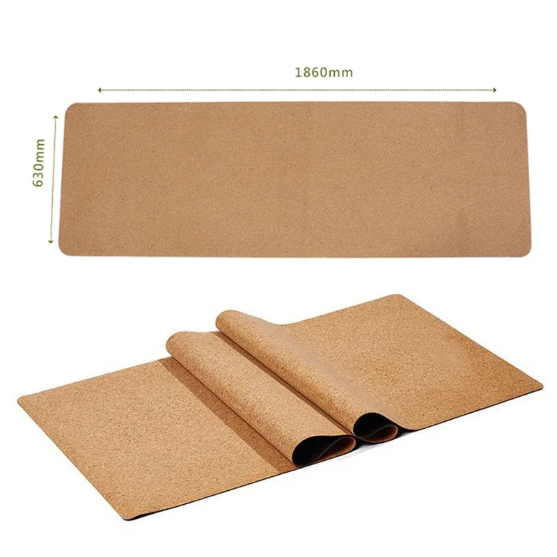 

Natural Cork TPE Eco-Friendly Non Slip 183*61cm Pilates Massage Mat Yoga Fitness Exercise Home Gym Pad Sports Mats