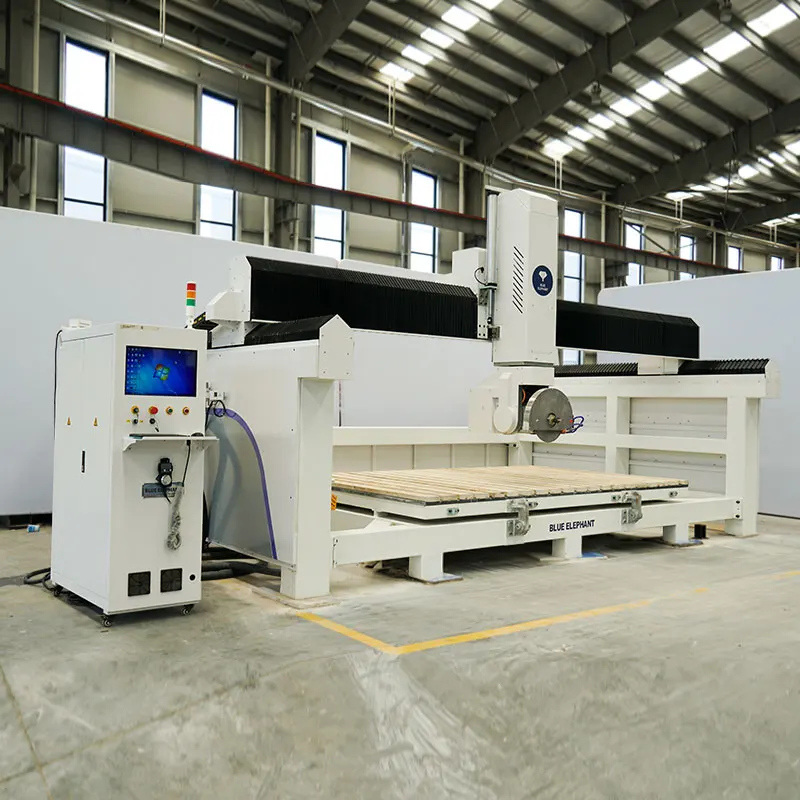 

Blue Elephant Cnc Es5-3220 5 Axis Cnc Stone Bridge Saw Granite Bridge Saw Stone Cutting Machine Bridge Slab Cutter Machinery