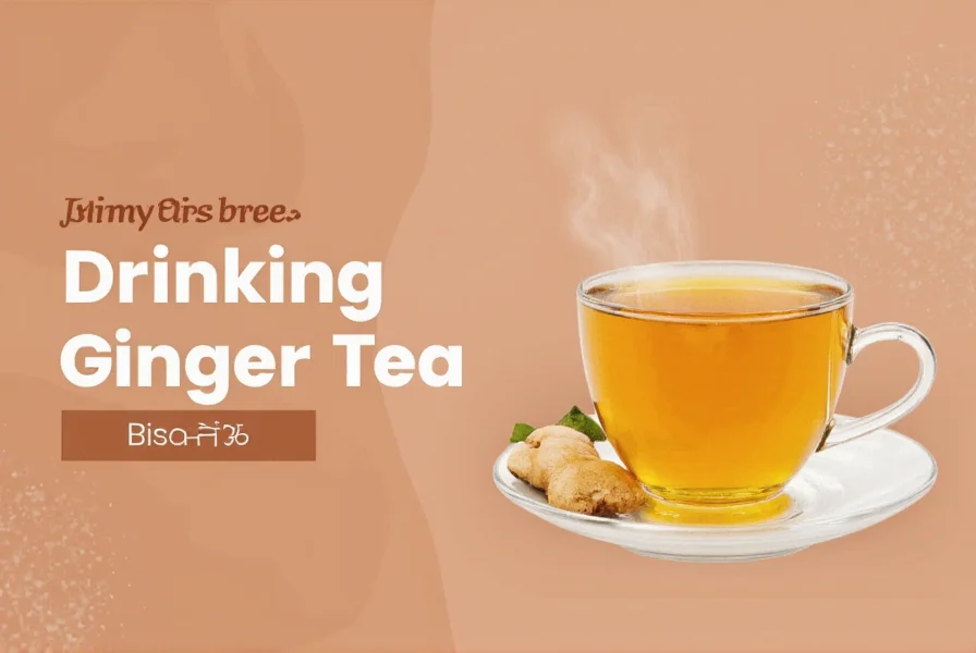 Step-by-step ginger tea preparation showing grating fresh ginger and steeping in ceramic teapot