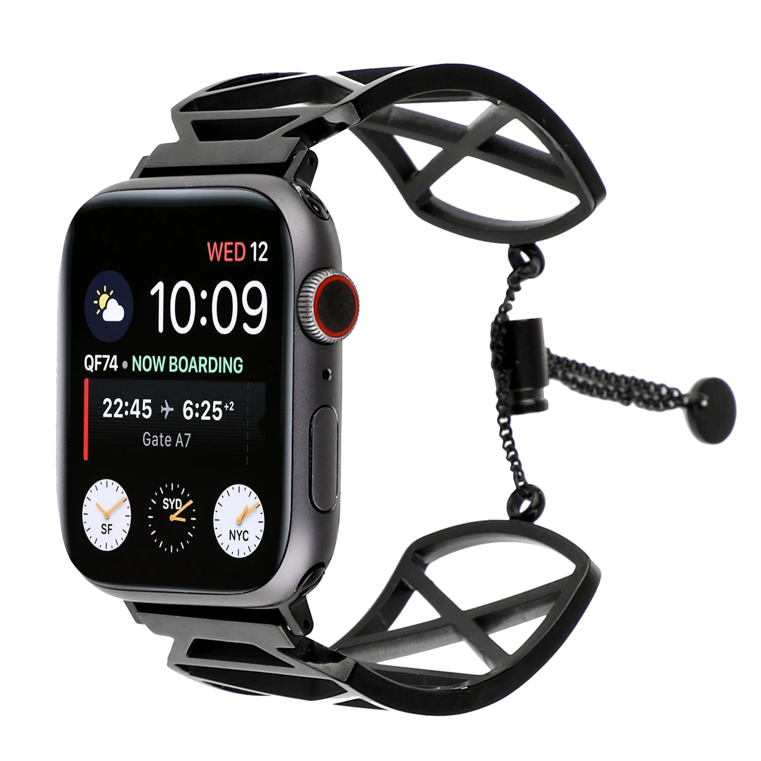 

Suitable for Apple watch strap applewatch7 stainless steel strap iwatch7-1 X-shaped bracelet strap, 4 colors