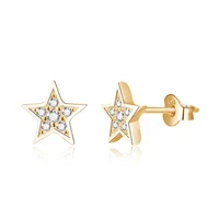 

POLIVA Gold Plated Dainty Mini Sterling 925 Silver Star Earrings Stud Earrings For Women 2020