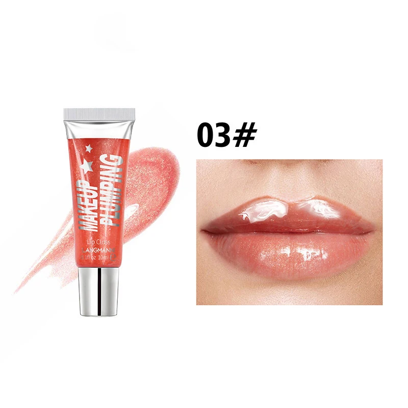 

Hot Selling 8 Colors Soft Tube Jelly Sexy Plumper Glitter Shinning Moisturizing Lip Gloss