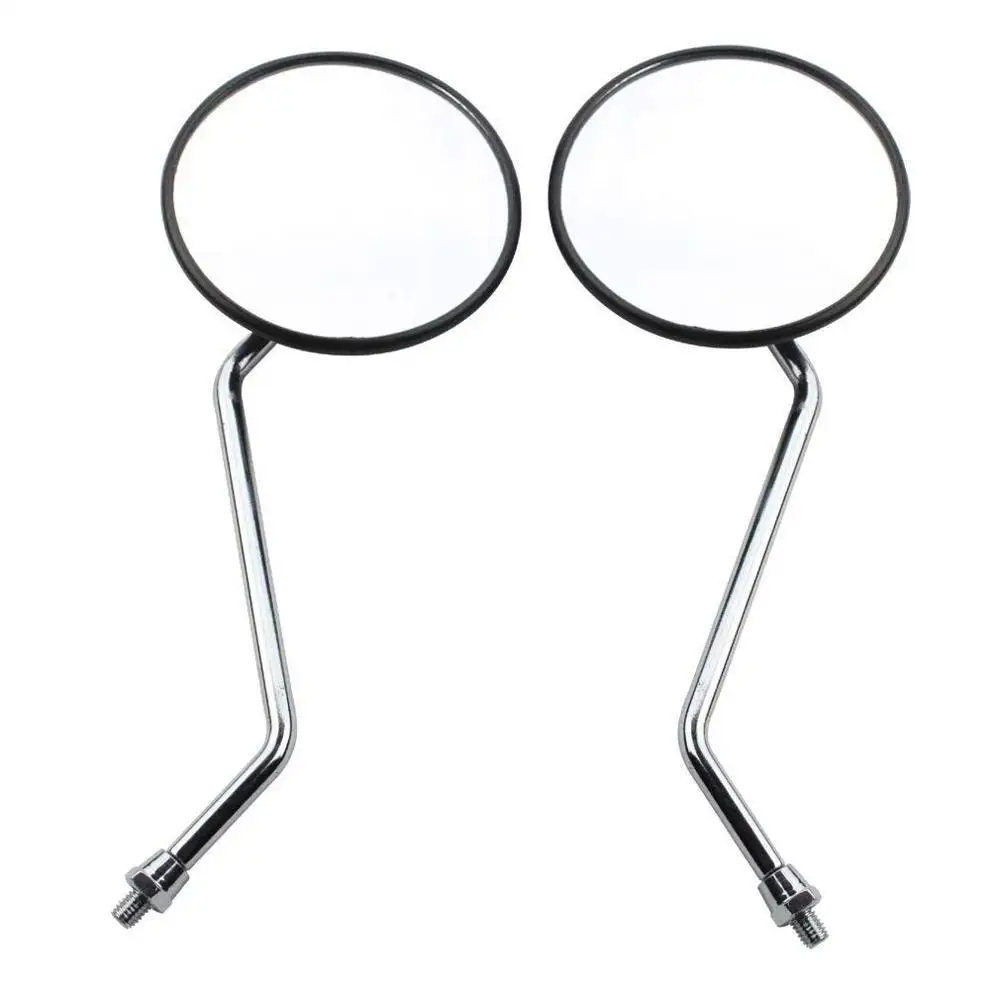 

GOOFIT Adjustable 8mm Vintage Round Rearview Mirrors Replacement For kart ATV Scooter Dirt-bike Mini-bike Moped Quad Wheeler