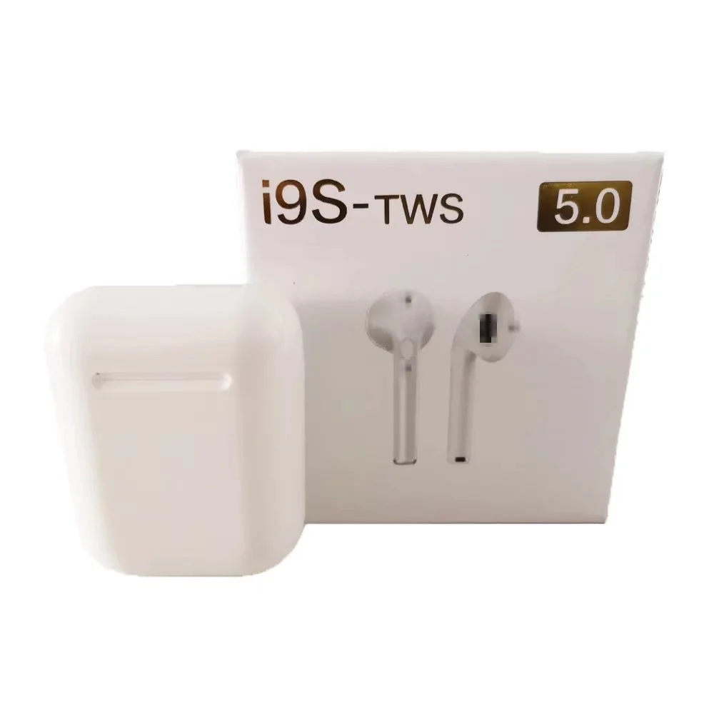 

tws sport headphone inpods wireless bluetooth earphone true stereo sport headphone with hook pk i7s i9 i12 apple xiaomi inpods, White