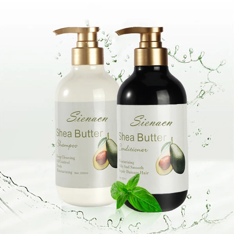 

Avocado silky shampoo set for repairing cleaning moisturizing natural avocado extract mild shampoo and conditioner