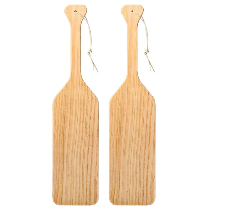 

FSC&BSCI Unfinished Pine Wooden Greek Fraternity Paddle - Solid Wood Paddles, Natural,or as your request