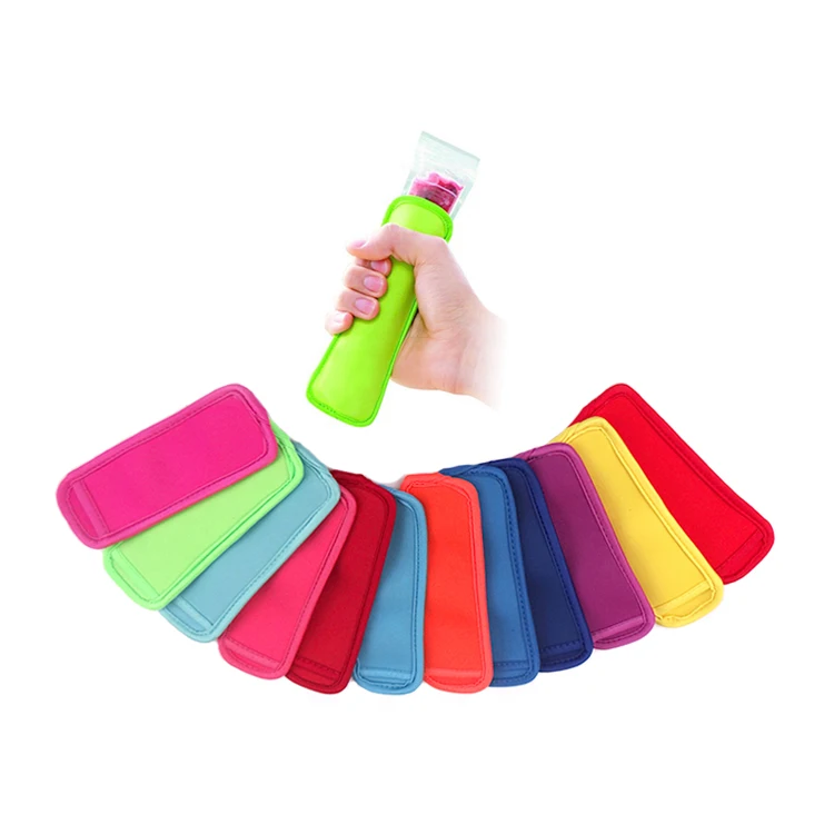 

wholesale RTS Australia hot selling neoprene solid color ice popsicle holder icy pole holder, Customized color