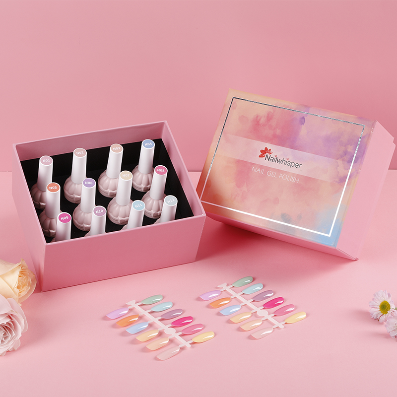 

Nailwhisper 12 colors one step gel polish kits uv gel nails sets 15ml