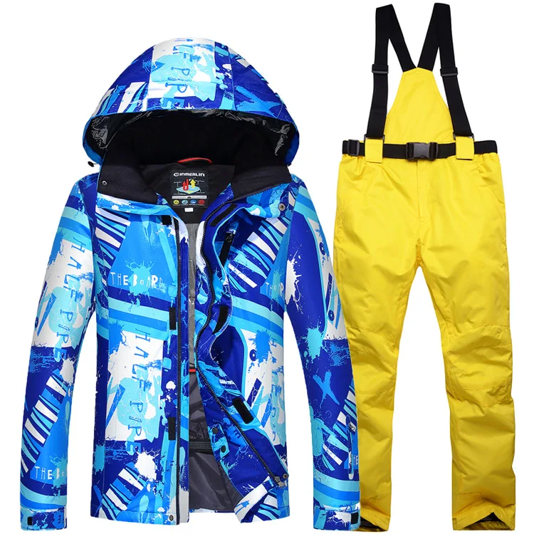 

New Ski Suit Single And Double Board Snow Suit Camo Keep Warm Men's Ski Suit, Picture show