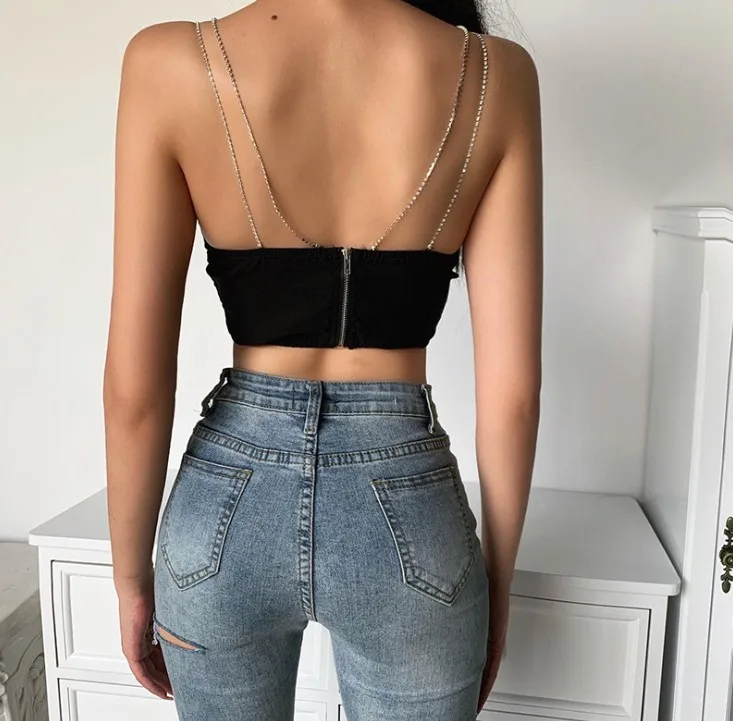 Blusas con tirantes de cadena Clearance