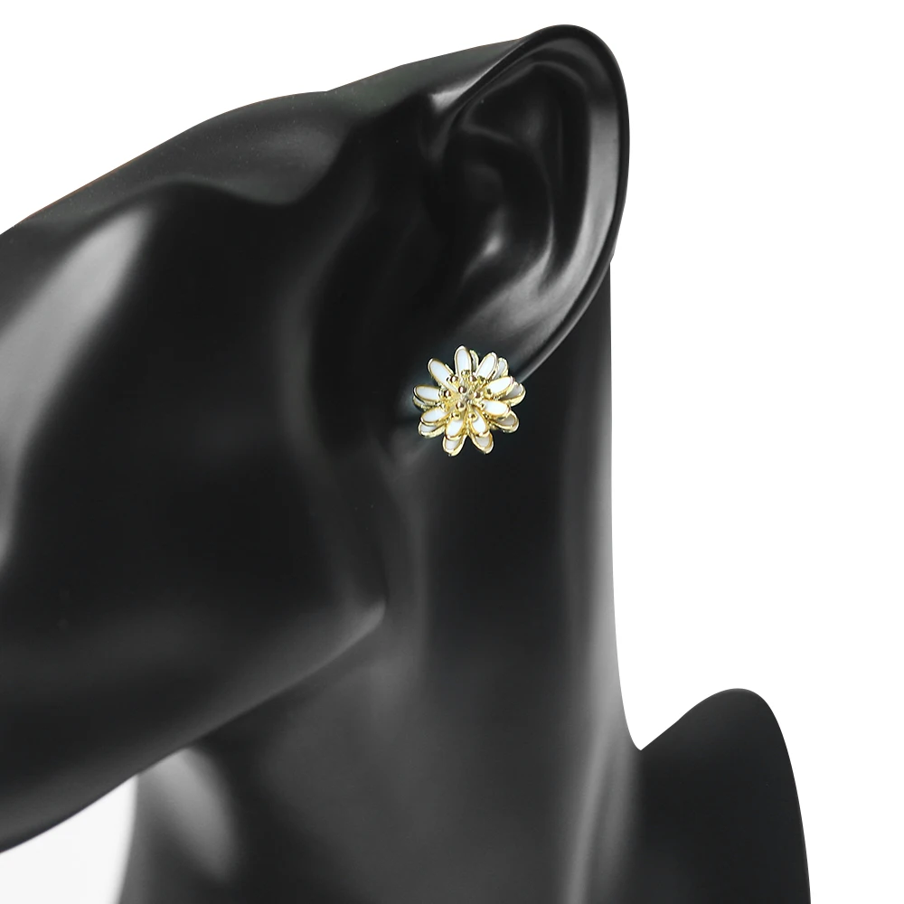 

New Trend 2021 Wholesale 925 Silver Little Daisy Fireworks Gold Plated Earrings Temperament Women Earrings Jewelry, Golden
