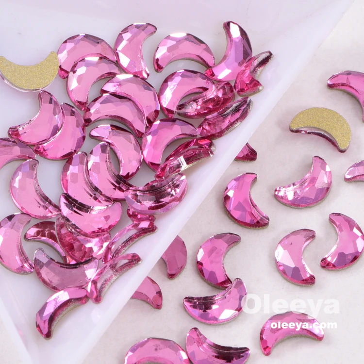 New Color C21 Rose Over 51 Shapes 25 Colors K9 Flatback Crystal Rhinestones for Toe Nail Design
