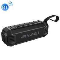 

Wholesale awei Y280 IPX4 Bluetooth Speaker Power Bank with Enhanced Bass, Built-in Mic, Support FM / USB / TF Card / AUX(Black)