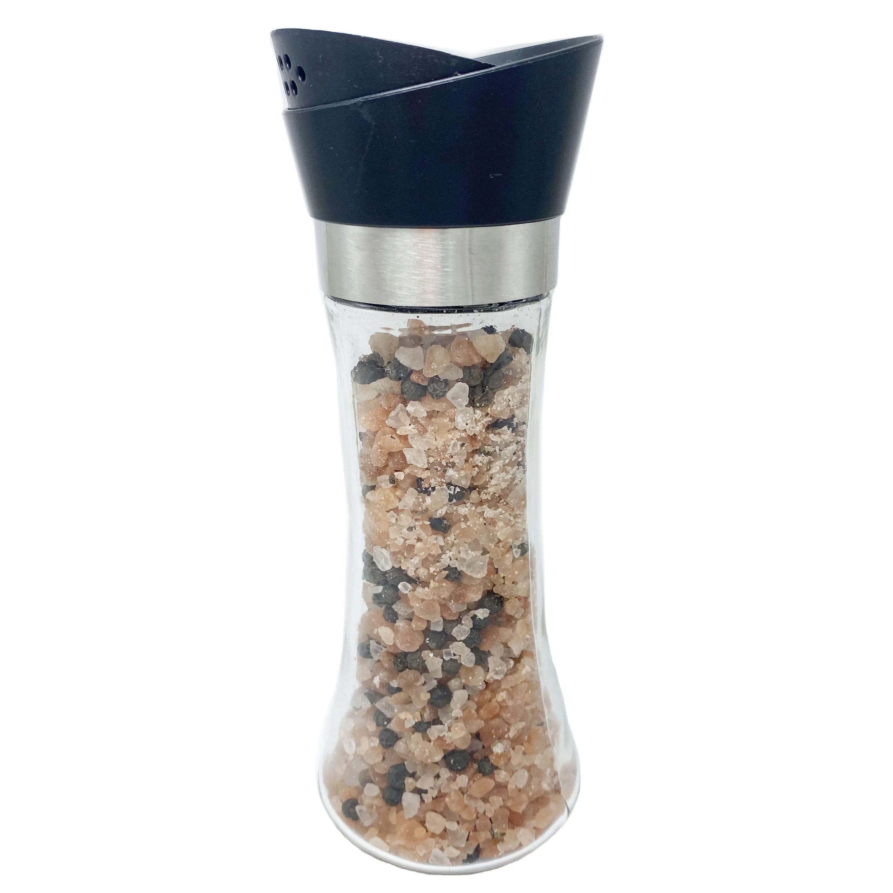 

New Design Salt Pepper shaker 180ml glass bottle spice shaker seasoning jar kitchen seasoning bottle set, Customized