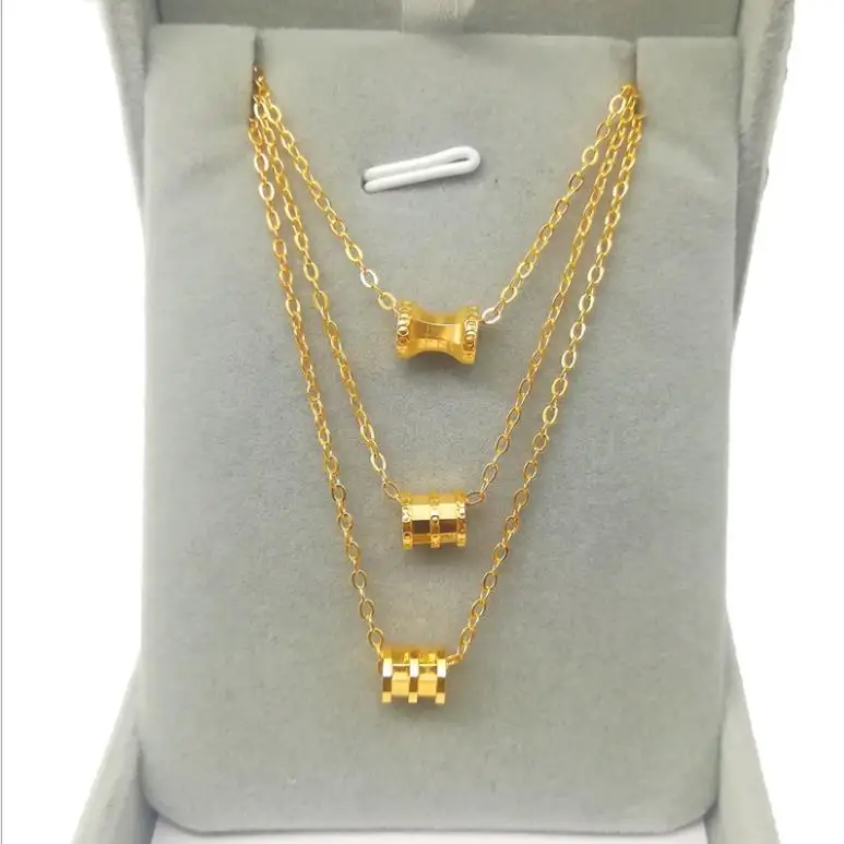 

24k gold plated Small waist Necklace sporty chain wedding 24k gold necklace pendant party necklace for women Gift