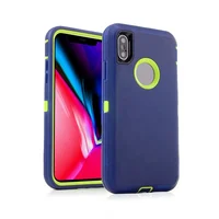 

Factory price newest custom shockproof defender cover 3 in 1 case for iphone XR