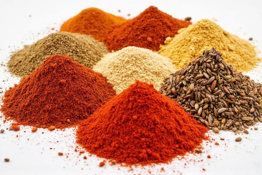 Glass Jars of Spices on a Shelf