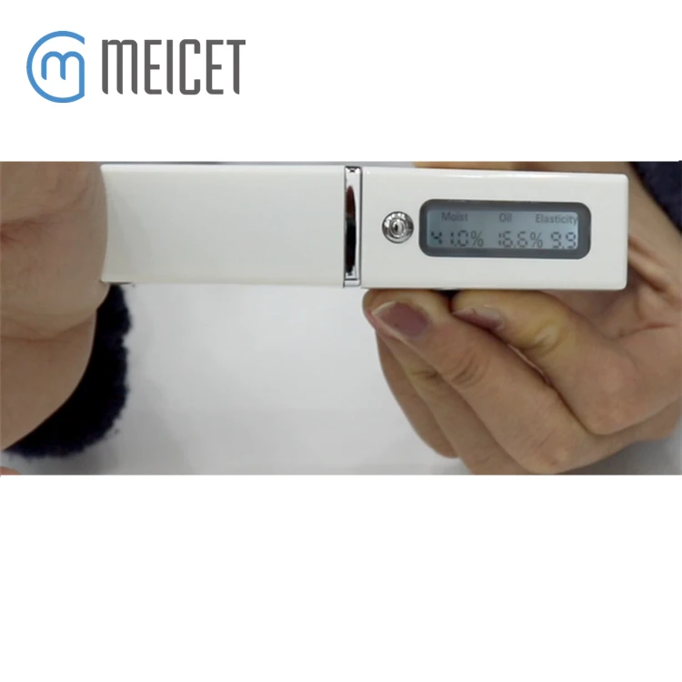 

Skin Water Oil Moisture Testing Skin Tester Analyzer Pen, White