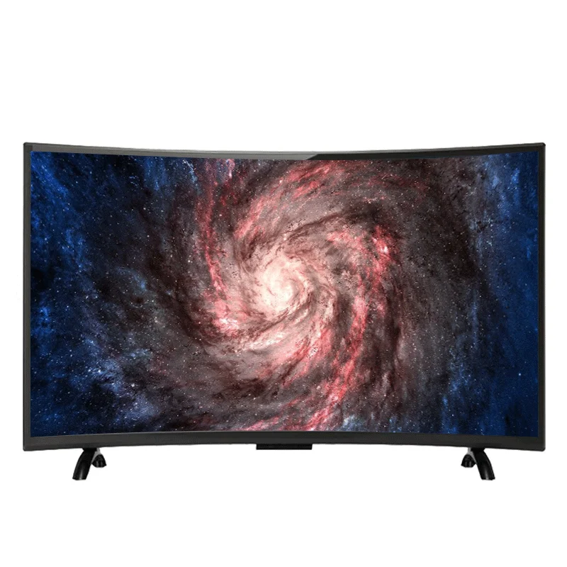 

55 inch curved led tv hd television smart led tv, Black