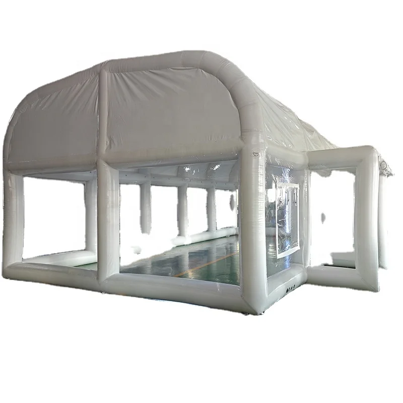 

outdoor airtight inflatable tent 10x5m customized PVC cover tent for pool