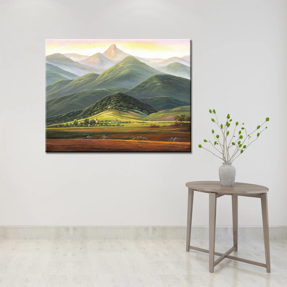 

Wall Art for Living Room Mountain Wall Art Oil Painting On Canvas Wall Artworks for Office Home Decoration