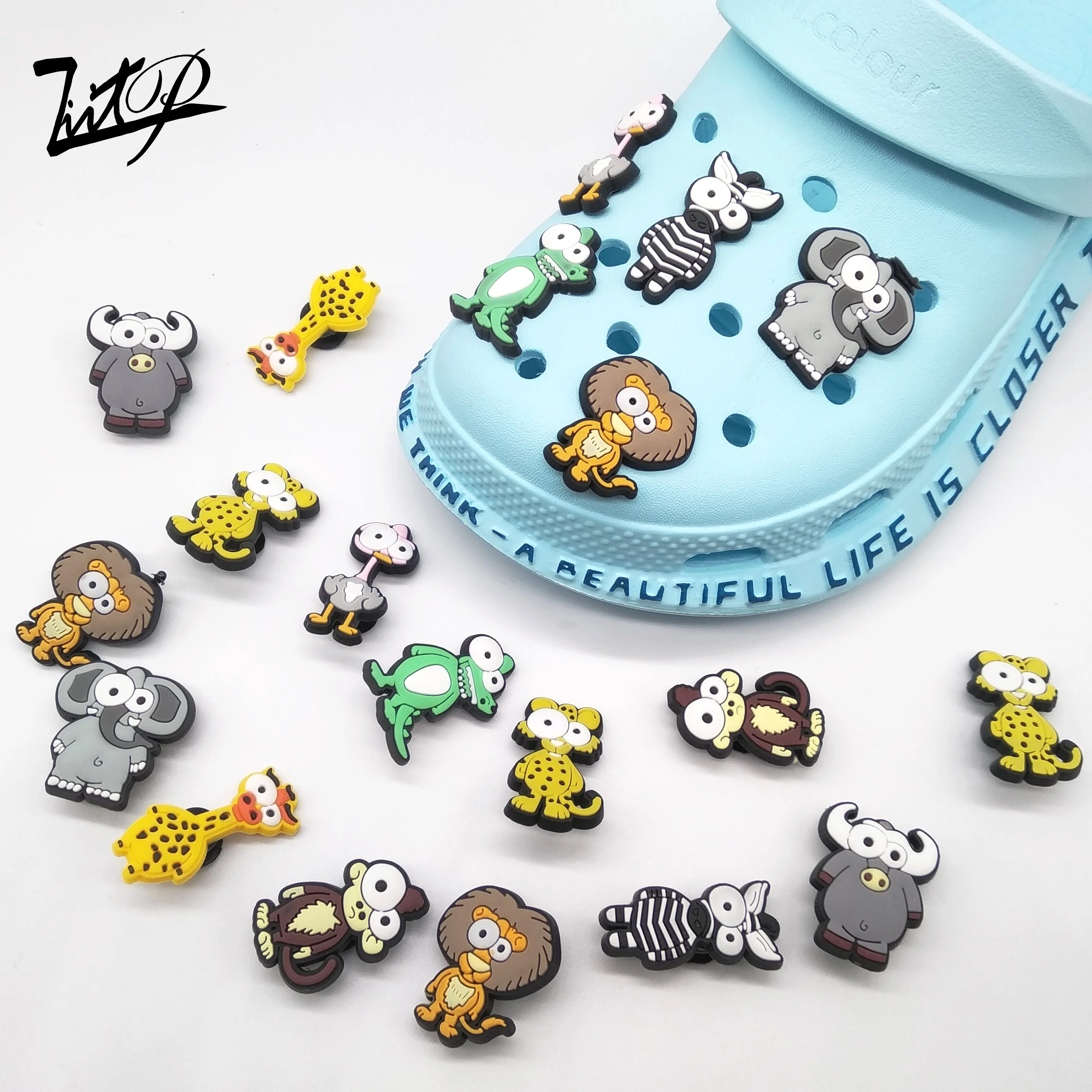 

2021 New trend designer cartoon ice age shoe charms for kids PVC clog shoe Accessories for Luxury croc Charms Custom Gift