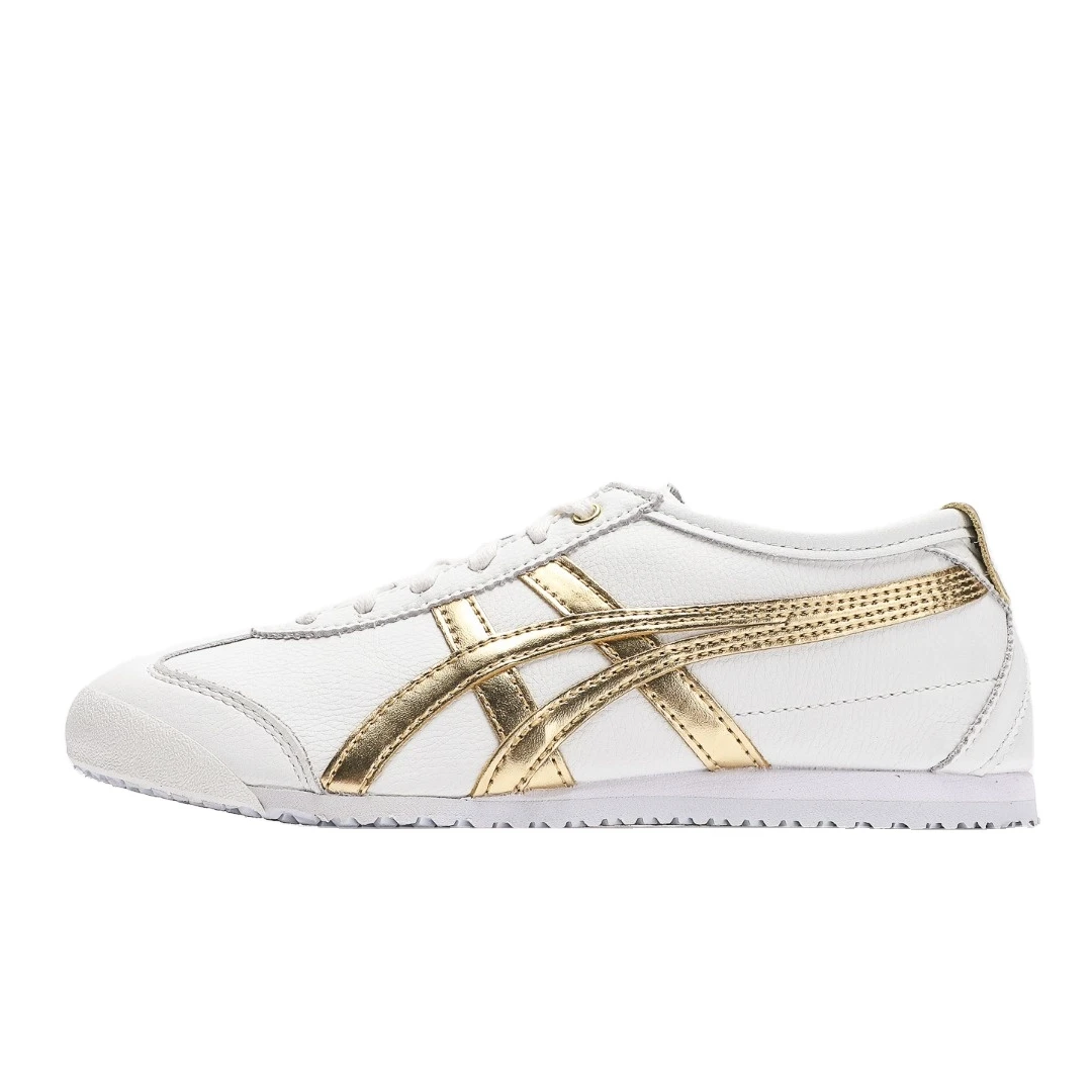 

Asics-Onitsuka-Tiger-MEXICO-66-White Golden 1183A499-101 Casual Shoes Comfortable Sports Running Shoes Trainers