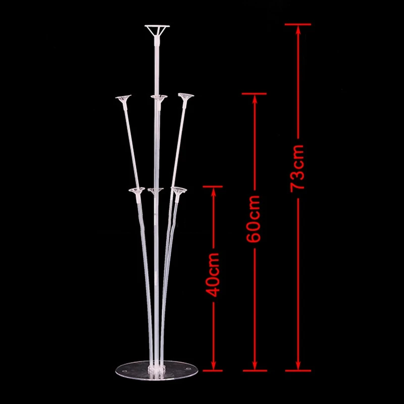 Wholesale Birthday Party Decoration Balloons Accessories Clear Plastic Balloon Table Stand Floating With Cups
