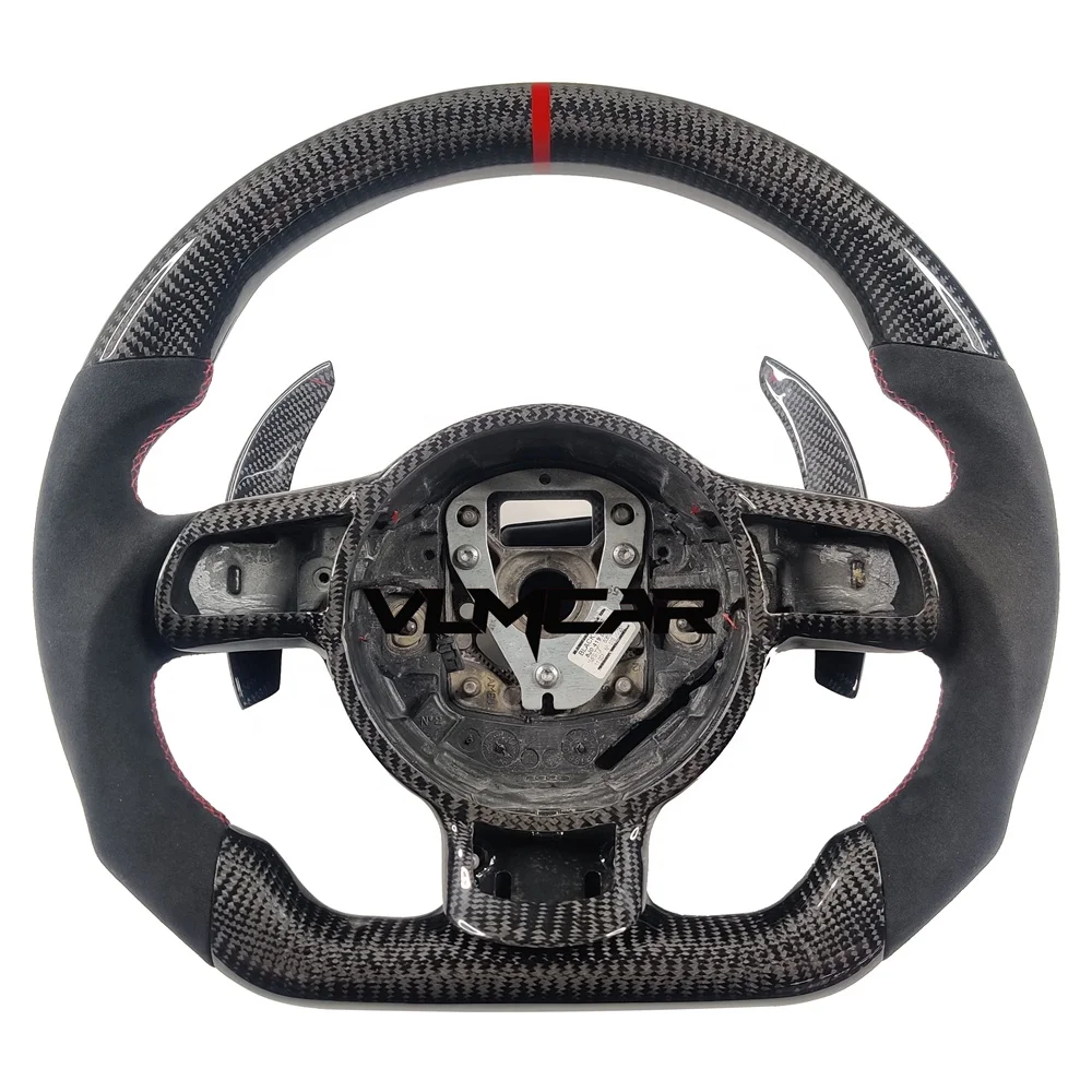 

Carbon fiber steering wheel for Audi TT R8 A3 S3 RS3 RS6/All Audi models can be customized, Blue