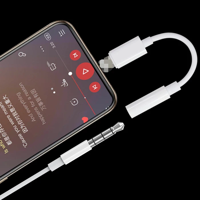 

Hot sale 3.5mm AUX Audio Jack Cable Adapter for iPhon Headphone Adapter