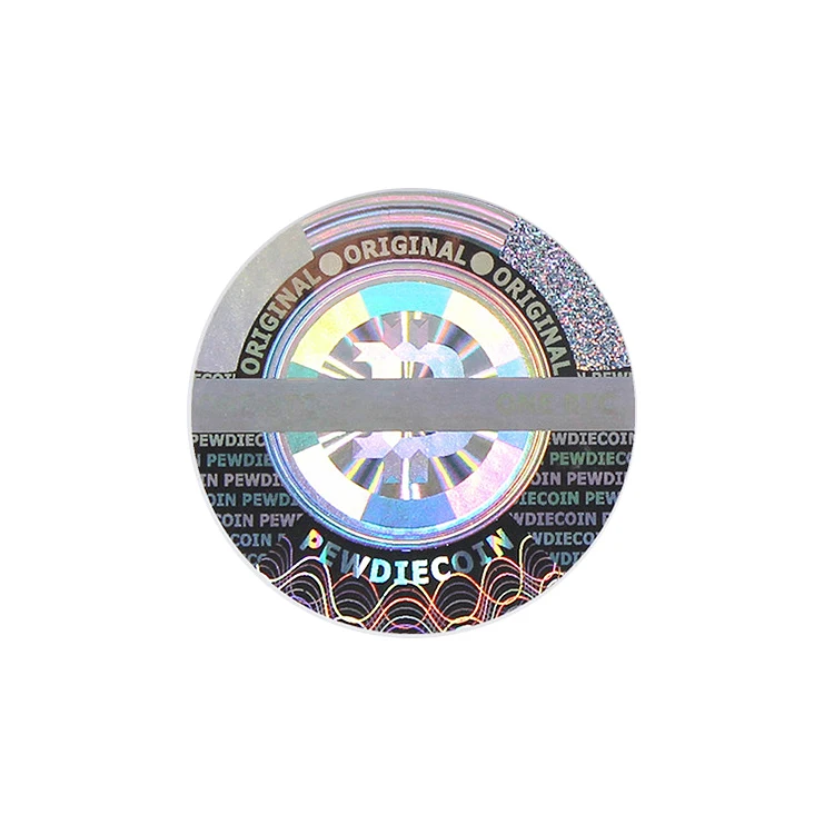 
Guangzhou manufacturer custom logo made printed 3d laser holographic hologram sticker label printing 