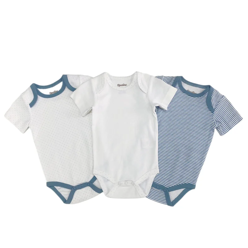 

Wholesales 100% combed cotton rib Short Sleeve baby bodysuit with all over print soft hand feel